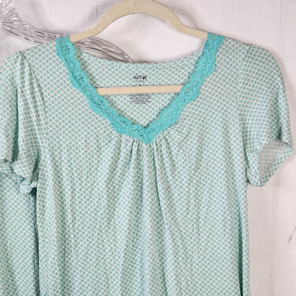 Apt. 9 Intimates Green Pattern With Lace Trim And… - image 4